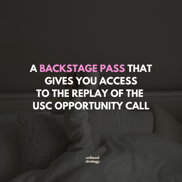 USC Opportunity Call - Free Backstage Pass to Webinar
