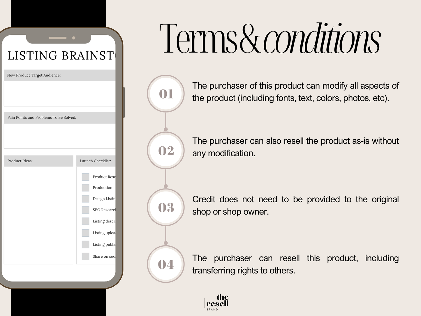 Etsy Shop Digital Printable Planner Canva Template | 43 Page Minimal Neutral Aesthetics PLR MRR | Digital Etsy Business Organizer for Sellers