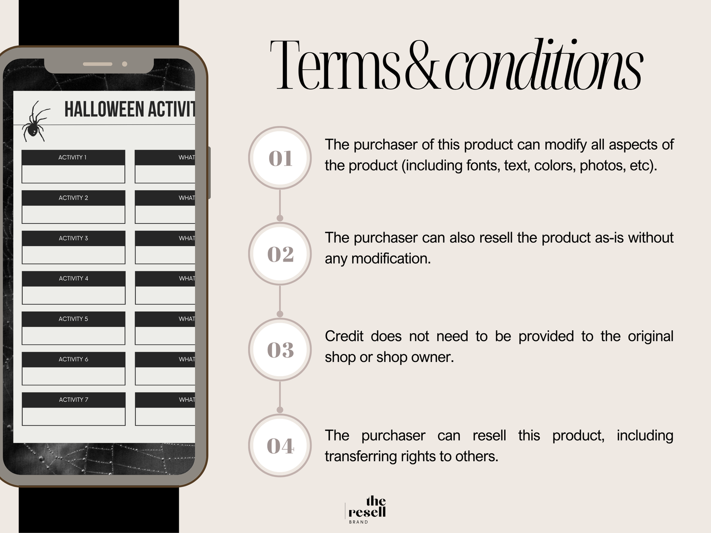 Halloween Party Planner Canva Template | 32 Page Printable PDF w/ Trackers, Checklists | PLR MRR Digital Halloween Organizer
