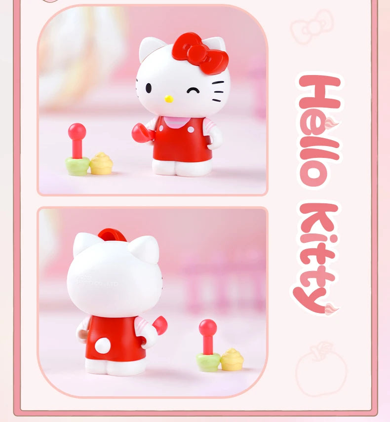 Sanrio Ice cream Cake shape Building Blocks Hello Kitty Cinnamoroll Pompompurin Kuromi Girl Small Children Educational Toy Gifts