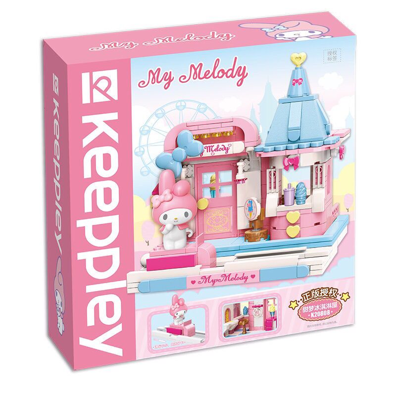 Hello Kitty Building Melody Cinnamoroll Pom Pom Purin Block Block Girl Cat Jade Tiny Children's Educational Toys Gifts