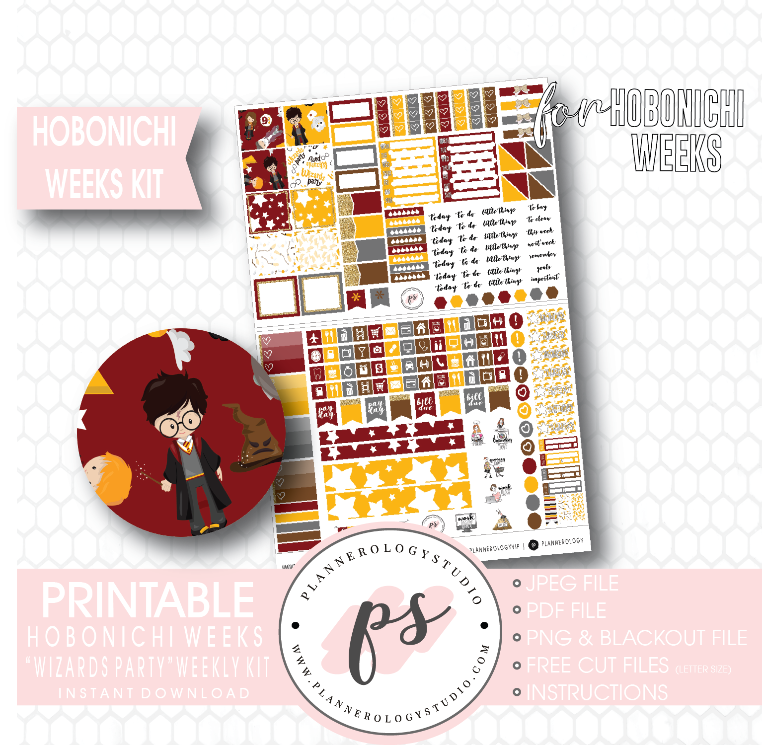 wizards-party-harry-potter-inspired-weekly-kit-printable-digital-pla-plannerologystudio for Free Printable Harry Potter Stickers Wizards Party (Harry Potter Inspired) Weekly Kit Printable Digital Pla – Plannerologystudio for Free Printable Harry Potter Stickers