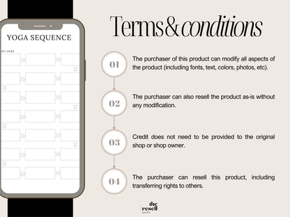 Yoga Journal Canva Template | 20 Pages Editable | Wellness & Mindfulness Planner PLR + MRR | Digital Fitness Journal