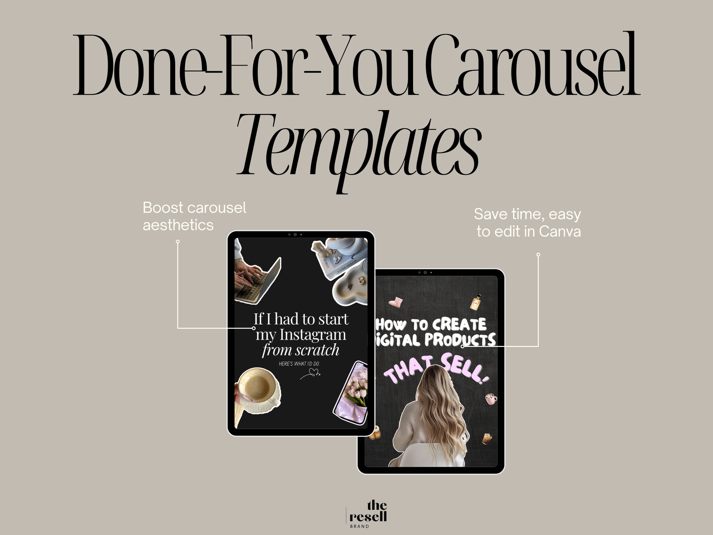 560 Instagram Carousel Templates | Canva Editable Social Media Posts | Aesthetic, Modern, Marketing & Branding Bundle | MRR and PLR