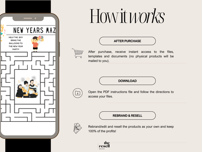 New Years Eve Party Games Bundle Canva PDF Printable | 4 Fun NYE Games Kids & Adults | Trivia, Icebreakers, Activities | Instant Download