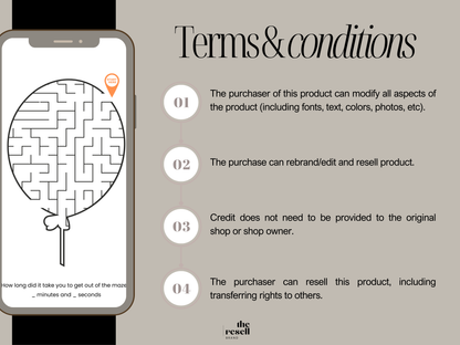 100 Maze Maps Bundle | Canva Editable + PDF | Printable Puzzle Games Pages for Kids & Adults | PLR + MRR License for Resell | Kindle KDP