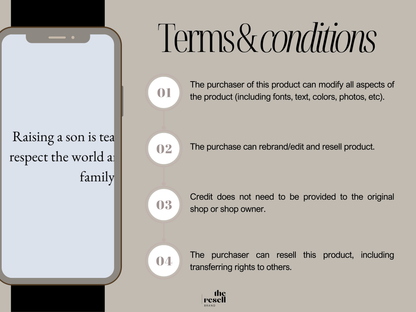 30 Canva Mom & Son Quote Templates for Instagram | Carousels & Posts Square + Portrait Sizes | Editable PLR Content | MRR Included | PNG Download