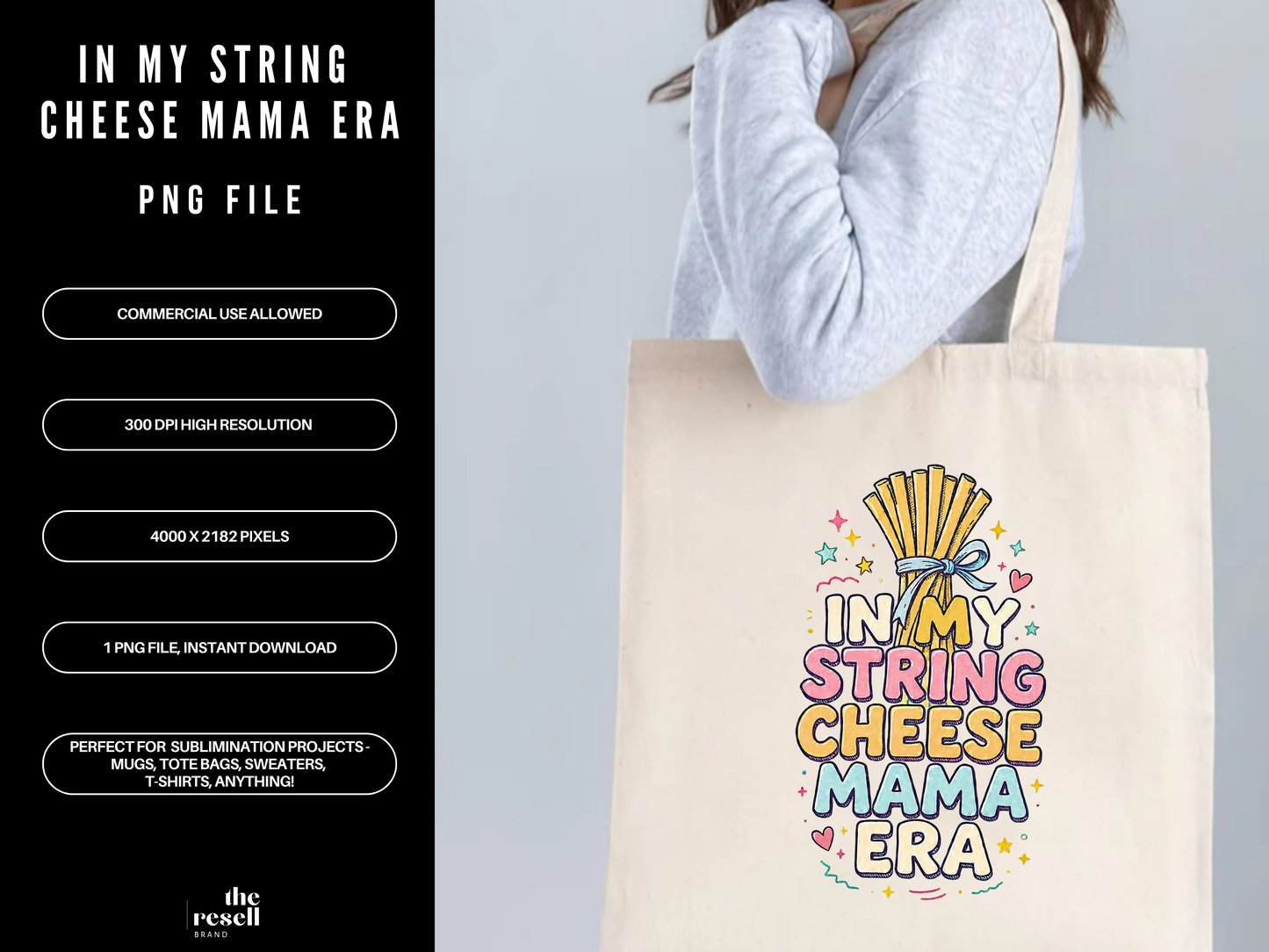 In My String Cheese Mama Era 300 DPI PNG Clipart | Funny Mom Shirt | Trendy Mama Era Design | Mother’s Day Sublimation (Copy)