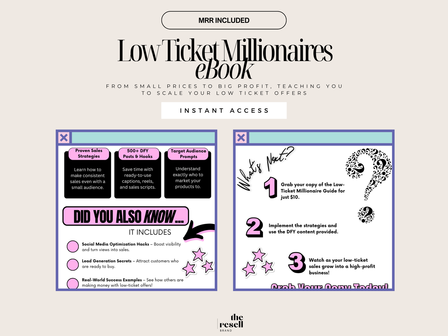 Pinterest Marketing eBook Canva Template | 54 Pages Editable | PLR + MRR | Pinterest Growth Strategy for Coaches & Sellers