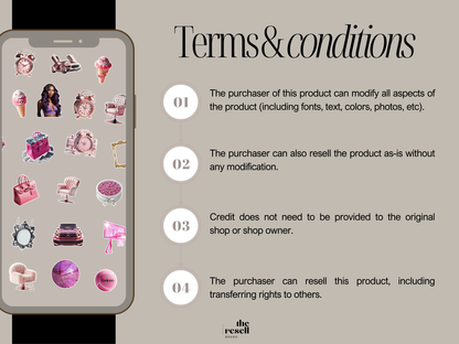 400+ Boss Babe Carousel Digital Stickers Canva Templates | Glam Rich Boss Babe Social Media PNGs | PLR MRR for Instagram Carousels & TikTok