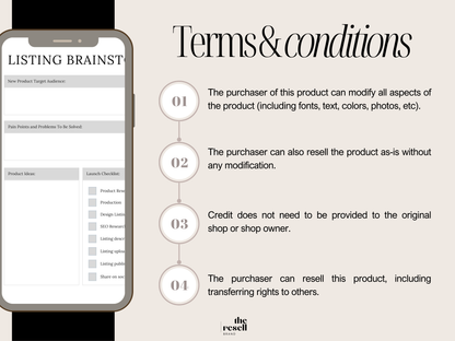 Etsy Shop Digital Printable Planner Canva Template | 43 Page Minimal Neutral Aesthetics PLR MRR | Digital Etsy Business Organizer for Sellers