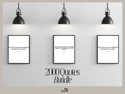 2000 Quotes Bundle | Great for Printable Wall Art, Print on Demand Products, Social Media, Quote Pages| JPG PDF | PLR Master Resell Rights