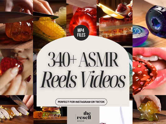 340+ Aesthetic ASMR Video Bundle | MP4 Files Canva Template | Commercial Use | Slicing Viral Faceless Video Content | PLR & Commercial Use