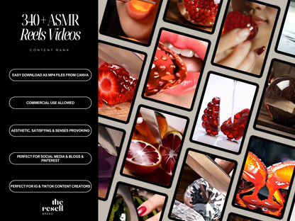 340+ Aesthetic ASMR Video Bundle | MP4 Files Canva Template | Commercial Use | Slicing Viral Faceless Video Content | PLR & Commercial Use