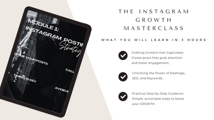 The Instagram Growth Masterclass 3 Hour Video Course | 25 Modules, 99 Videos | Viral IG 101 Blueprint Mini Course | Digital Marketing Course with PLR & MRR