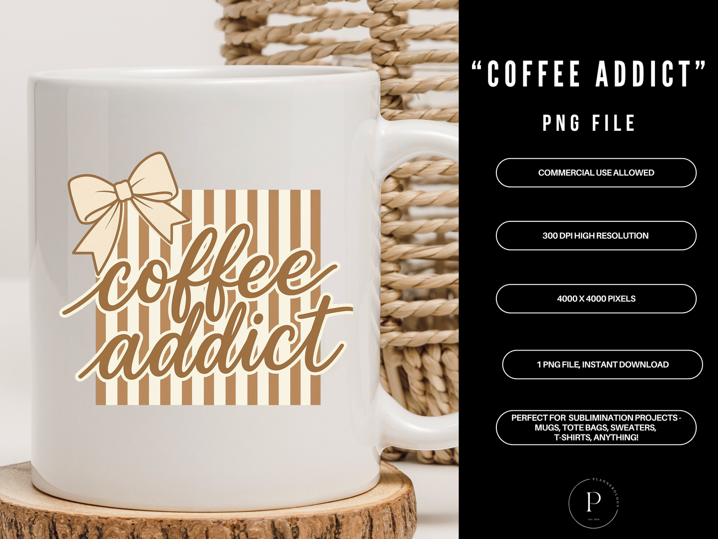 Coquette Coffee Addict PNG – Cute Bow Coffee Design, Girly Aesthetic Shirt Graphic, Cozy Cafe Sublimation File Download, POD Commercial Use