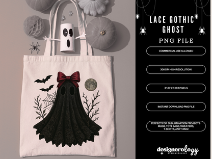 Gothic Lace Ghost Png, Boo In Boojee, Halloween Boo Lace Bow Png, Halloween PNG, Boo Ghost Shirt Png, Cute Boo Halloween Sublimation Design