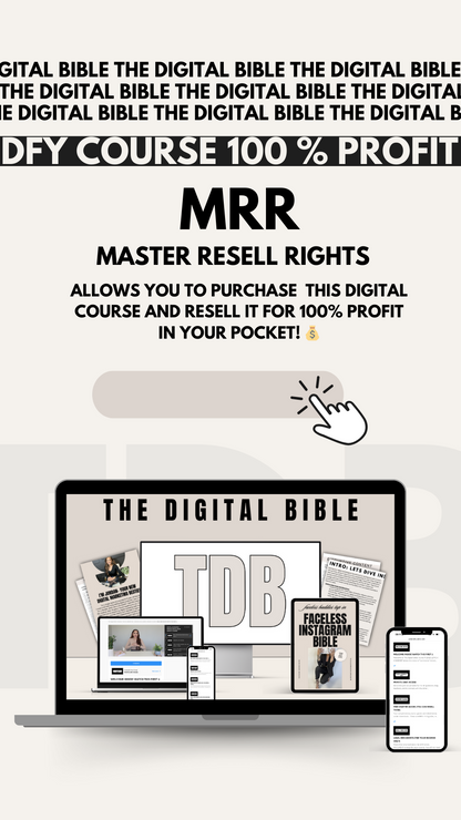 The Digital Bible (TDB) MRR Digital Marketing Course