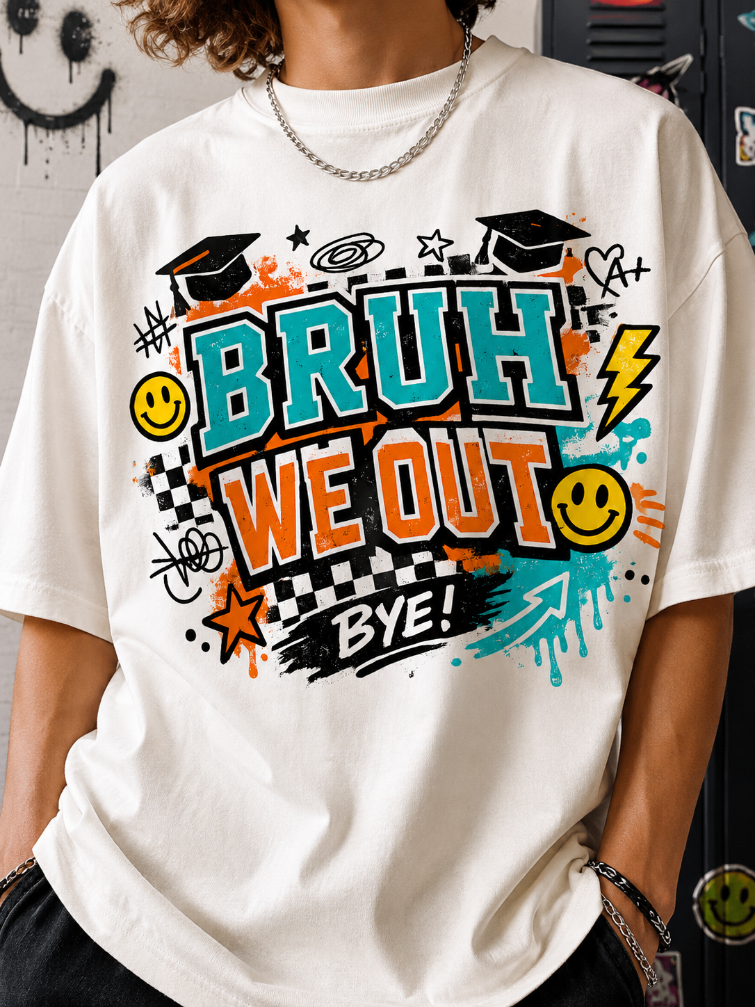 Bruh We Out Graduation shirt PNG download
