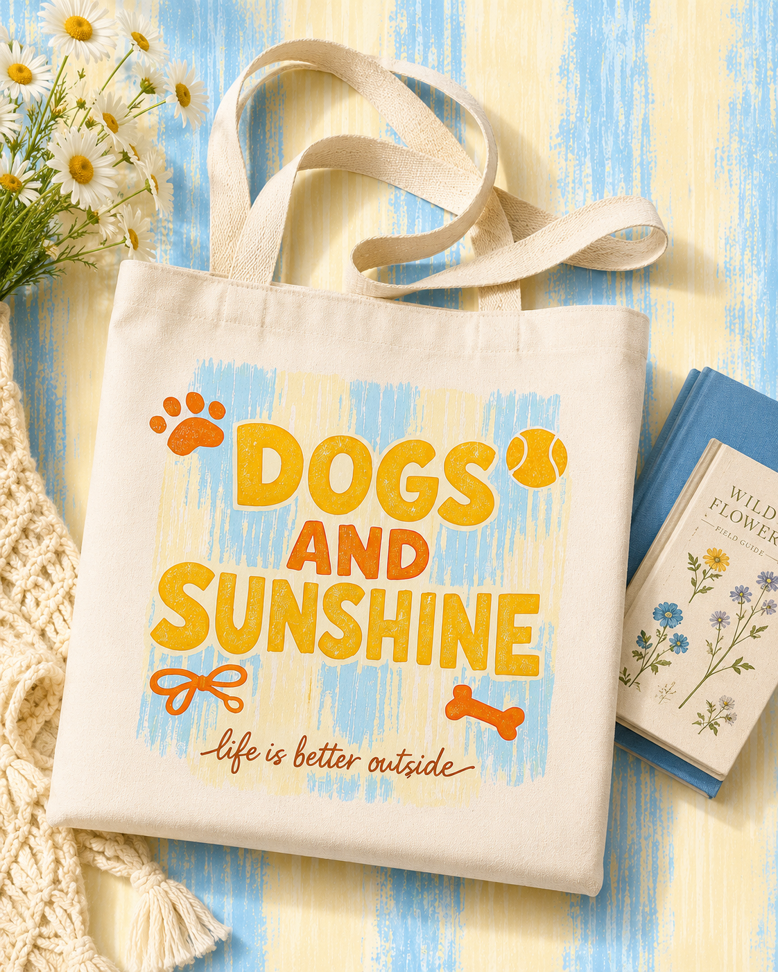 Dogs and Sunshine PNG sublimation design