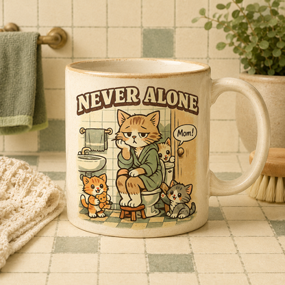 Vintage cat mom design for POD mug