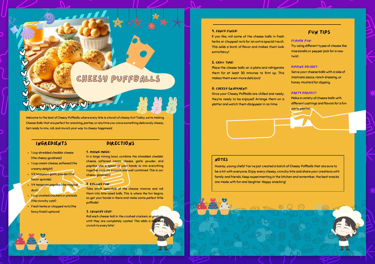 Little Chef | 100 Kids Recipes Bundle | Private Label Rights PLR | Master Resell Rights MRR | Canva Editable Templates