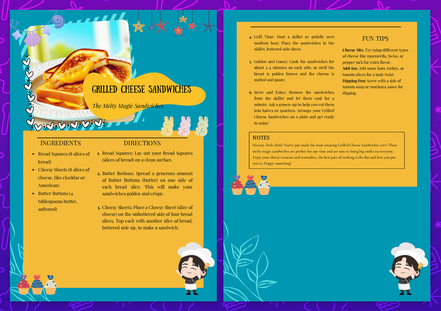 Little Chef | 100 Kids Recipes Bundle | Private Label Rights PLR | Master Resell Rights MRR | Canva Editable Templates