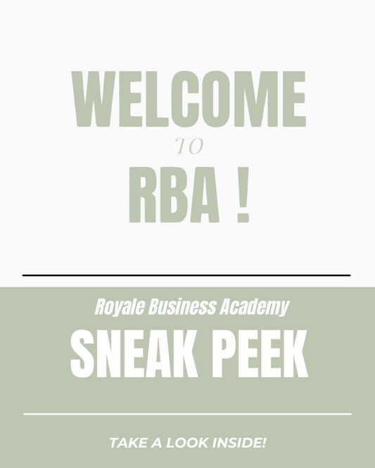 Free eBook: Royale Business Academy (RBA) Sneak Peek Freebie | Digital Marketing Course