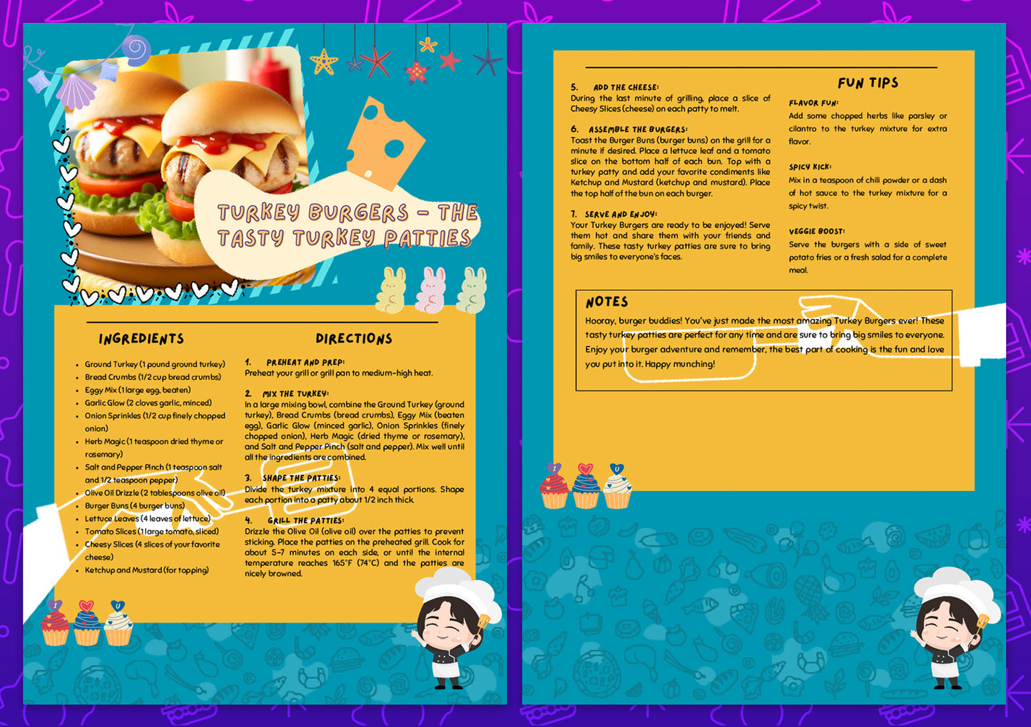Little Chef | 100 Kids Recipes Bundle | Private Label Rights PLR | Master Resell Rights MRR | Canva Editable Templates