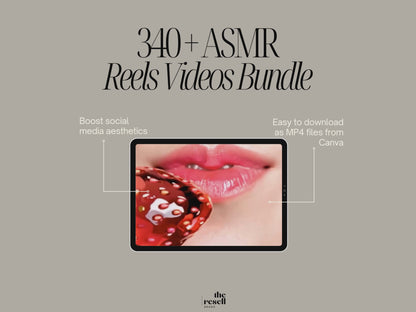 340+ Aesthetic ASMR Video Bundle | MP4 Files Canva Template | Commercial Use | Slicing Viral Faceless Video Content | PLR & Commercial Use