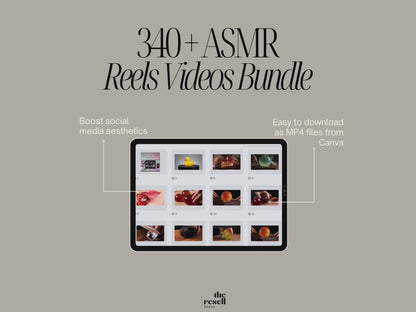 340+ Aesthetic ASMR Video Bundle | MP4 Files Canva Template | Commercial Use | Slicing Viral Faceless Video Content | PLR & Commercial Use