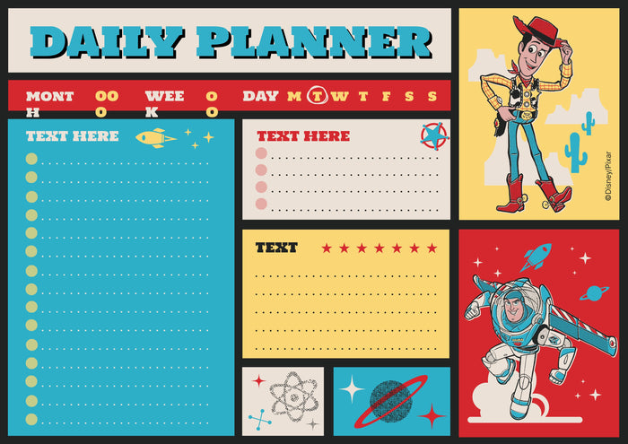 FREEBIE: Disney Toy Story PDF Printable Daily Planner