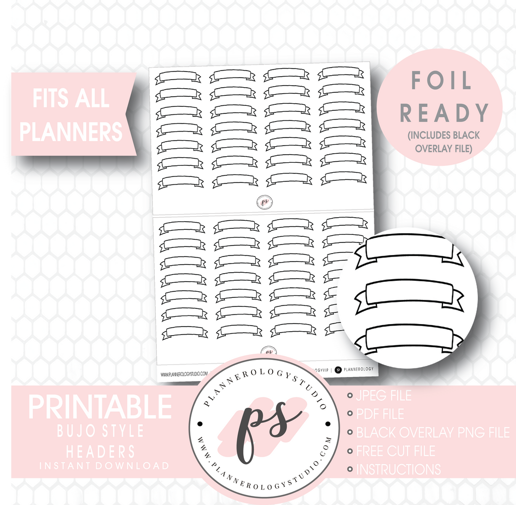 Free Printable Bullet Journal Stickers