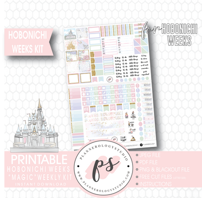 Magic (Disney Inspired) Full Weekly Kit Printable Planner Stickers (for use with Hobonichi Weeks) - Plannerologystudio