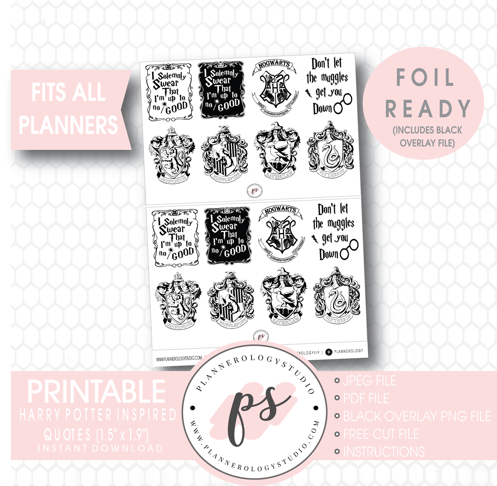Harry Potter Inspired Quotes Digital Printable Planner Stickers (Foil – Plannerologystudio harry-potter-inspired-quotes-digital-printable-planner-stickers-foil-plannerologystudio
