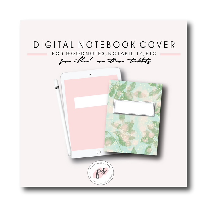Digital Planner Notebook Cover for iPad/Tablet and GoodNotes/Notabilty/etc (Freebie) - Plannerologystudio