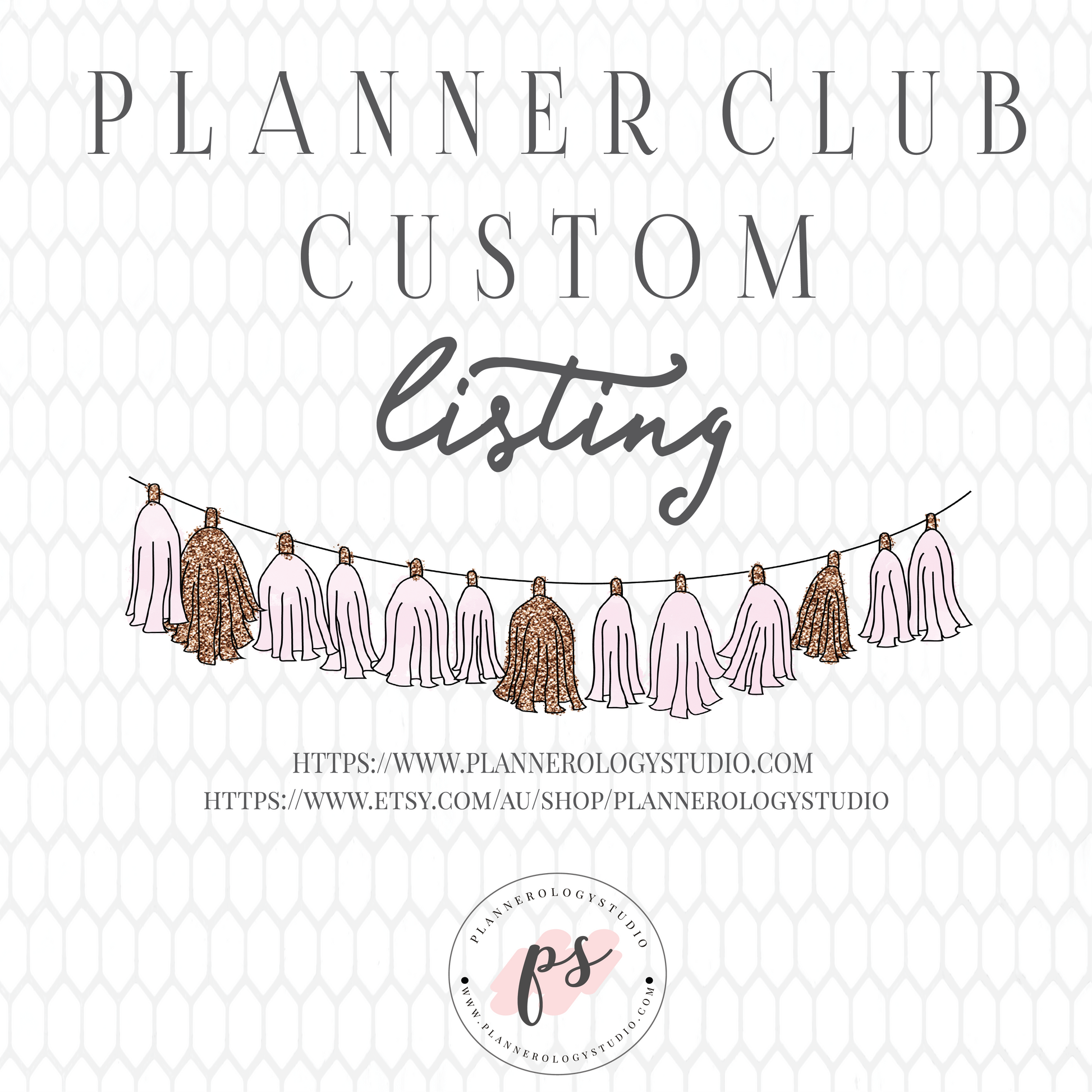 Custom Listing for Rebecca - Plannerologystudio